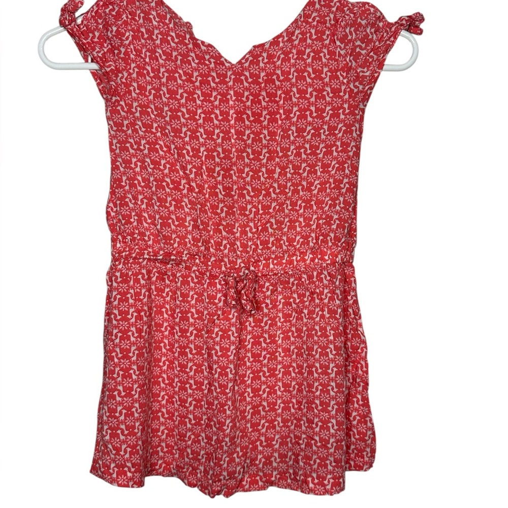 Carter's Pink and White Giraffe Pattern Dress